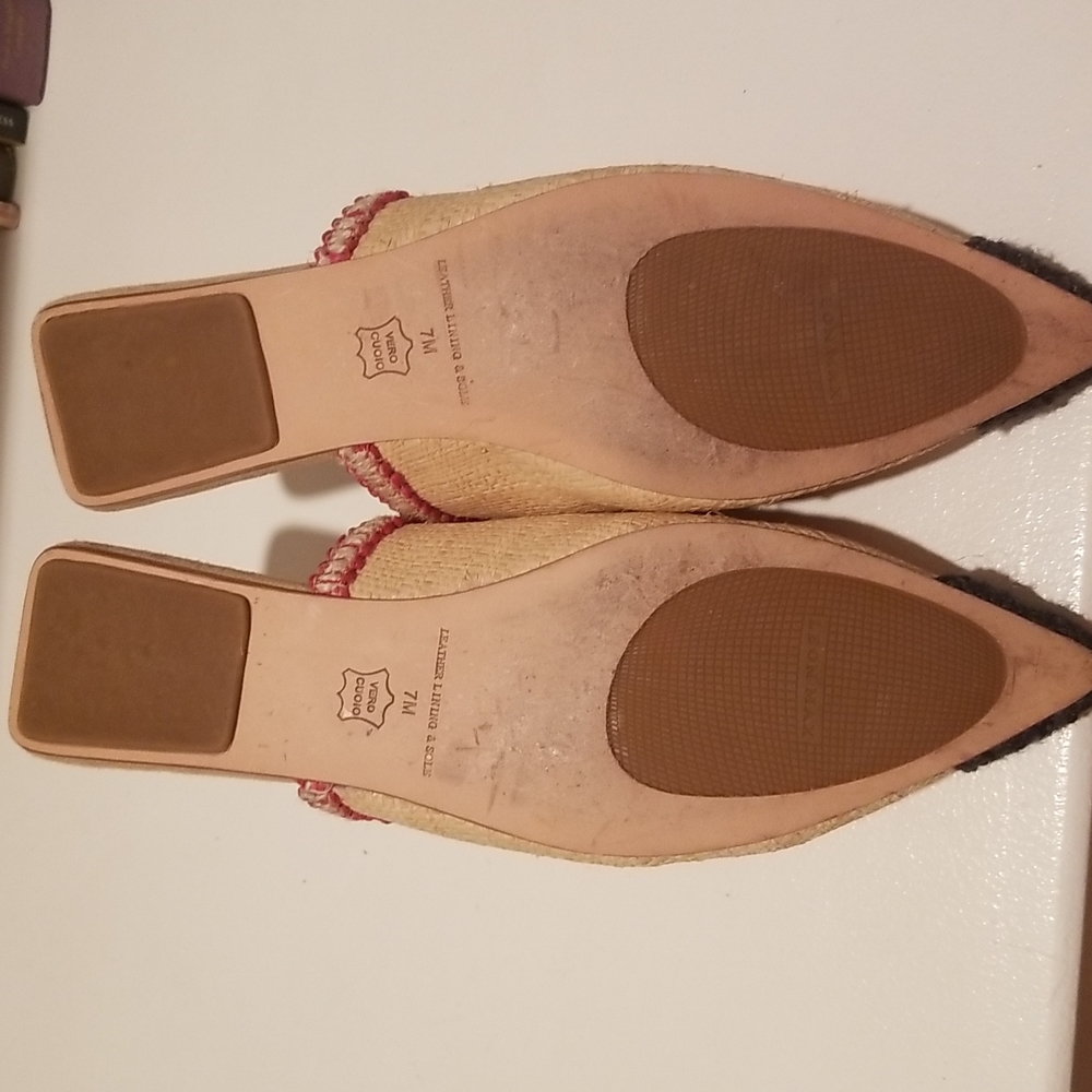 LEON MAX NATURAL EMBROIDERED SLIDES - Picture 5 of 7